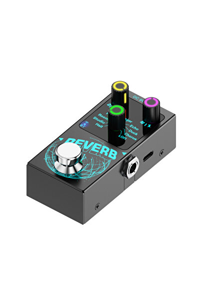 Choice black Reverb Effect Pedal for Guitar – Compact Design