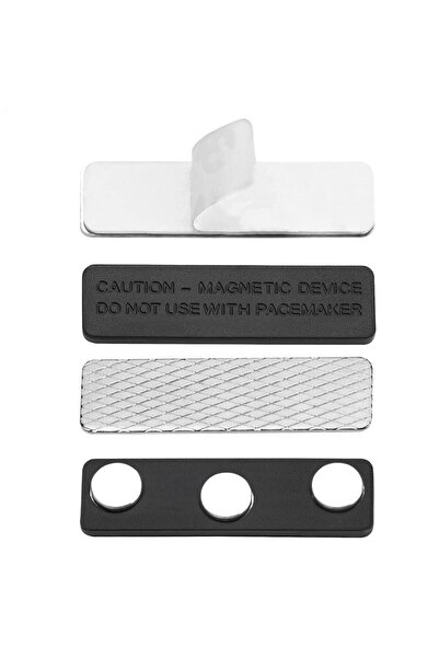 Choice حامل بطاقات هوية مغناطيسي قوي، مزود بمشبك معدني، متين، مناسب للملابس و...