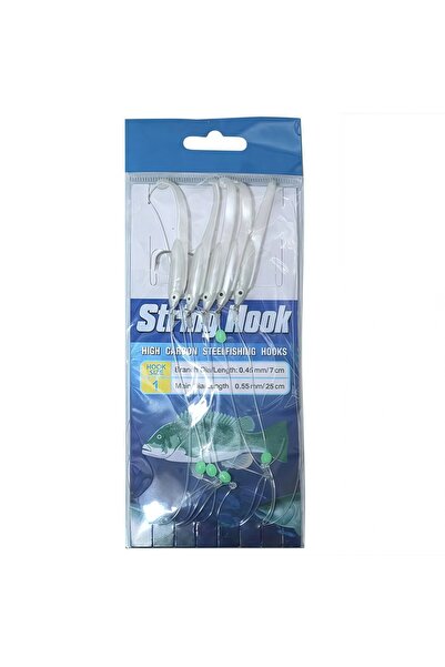 Choice 1 pack Luminous Fishing Bait Rigs with Glow Beads & High Carbon Hooks ...