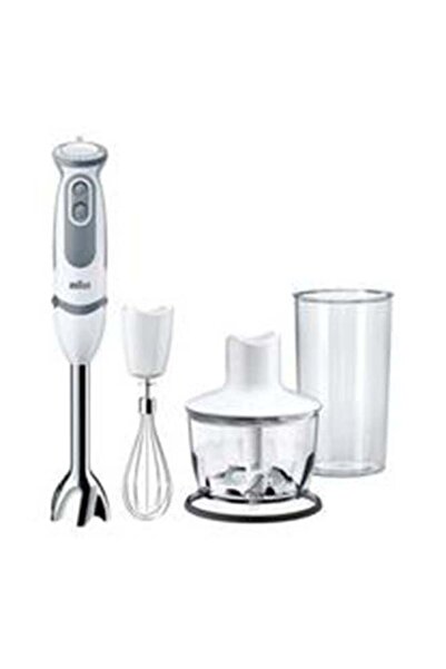 Braun Multi Quick 5 Hand Blender MQ5235WH, 21 Speeds, 0.5L Chopper, 0.6L Beaker, White