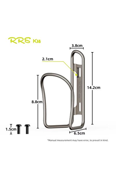Choice طقم حامل زجاجة ماء من سبائك التيتانيوم من RRSkit، مقاوم للصدأ، حامل غل...