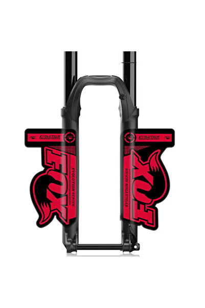 Choice ملصقات شوكة الدراجة الجبلية الحمراء من إيفولوشن، ملصقات شوكة أمامية لل...