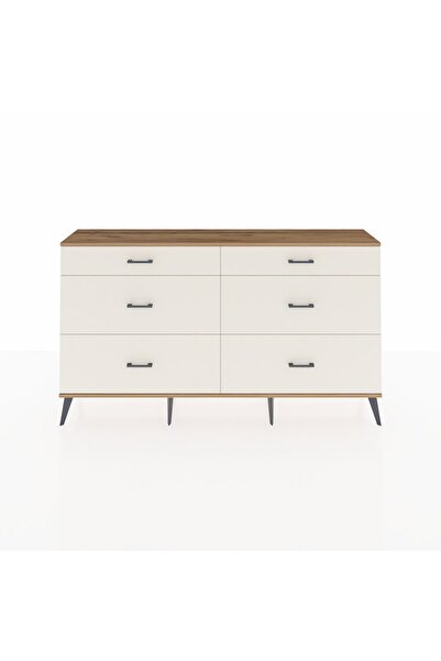 Dienni Arges Konsol 6 Çekmeceli 176x30x99 Çam-Çam/Aytaşı