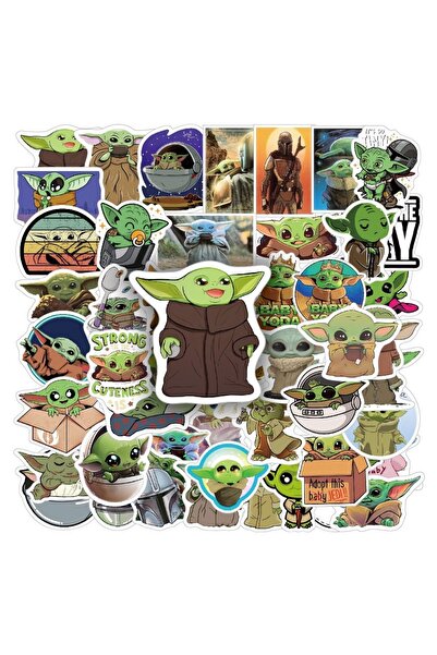 Choice QT-204 50 قطعة ملصقات يودا للأطفال، للحقائب، أكواب الماء، الجيتار، الس...