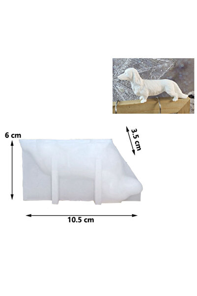 Choice قالب سيليكون على شكل كلب داشهوند واقف لصنع الشموع، مناسب للأعمال اليدو...