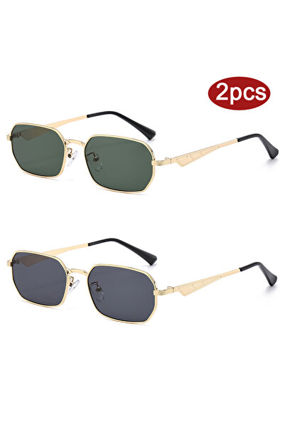 Choice قطعتان من نظارات شمسية مربعة معدنية عصرية بتصميم z01، مناسبة لركوب الد...