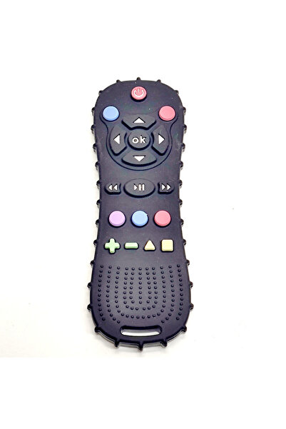 Choice Black 1/3PCS Silicone simulation remote control teething teething soothing anti-feeding toys food gr