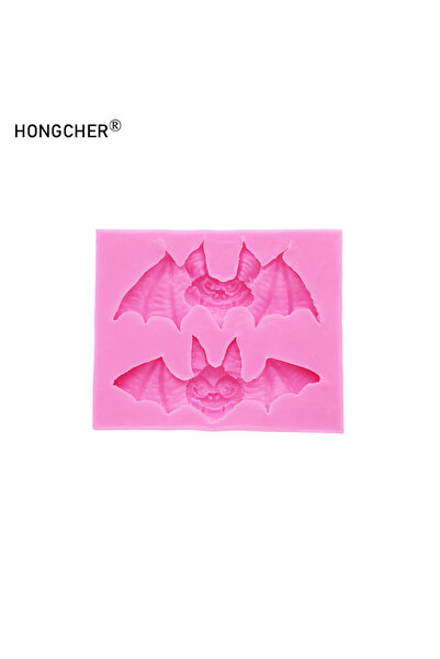 Choice Pink Halloween Bat Pendant Decoration Resin Crafts Drip Mould DIY Cake...