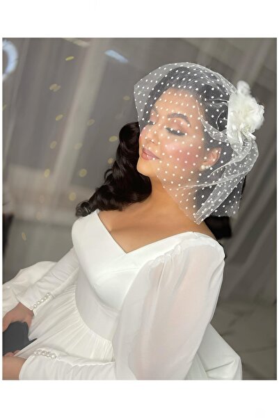 BBA TULLE STORE KIRIK BEYAZ NİKAH KEPİ,NİKAH ŞAPKASI,DÜĞÜN KEP DÜĞÜN ŞAPKASI,...