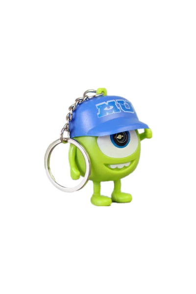 BANDAI سلسلة مفاتيح مستر كيو من جامعة الوحوش، سلسلة مفاتيح مايك، سلسلة مفاتيح بإضاءة LED وصوت، شخصيات أنمي وازوفسكي مستر كيو