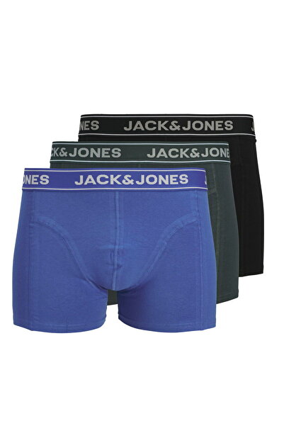 Jack & Jones Erkek 3'lü Boxer Paketi - Black