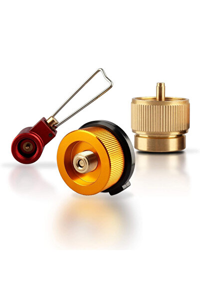 Choice 3 قطع من محولات إعادة تعبئة غاز موقد التخييم، صمام ليندال، محول إعادة ...