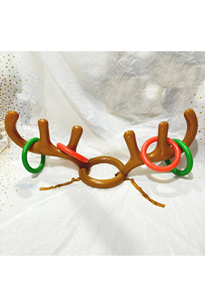 Choice1 1bag Inflatable hat 1bag Inflatable Reindeer Antler Hat Ring Toss Gam...