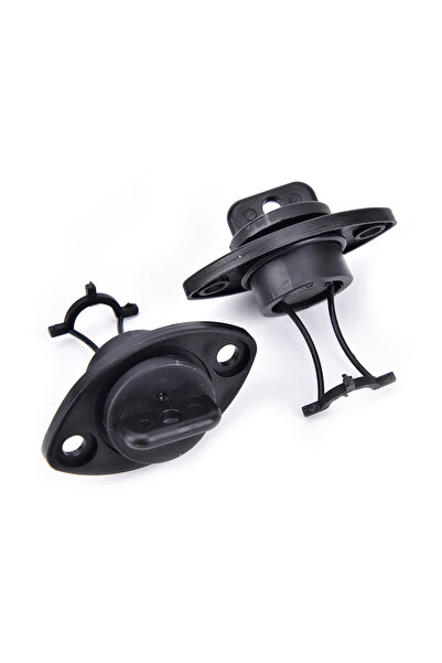 Choice طقم سدادات تصريف عالمية سوداء مكون من قطعتين، مناسبة للقوارب الصغيرة و...