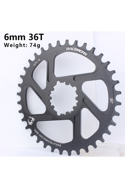 Choice ترس سلسلة دراجة جبلية RACEWORK MTB بزاوية 6 درجات و36 سنًا، بإزاحة 3/6...