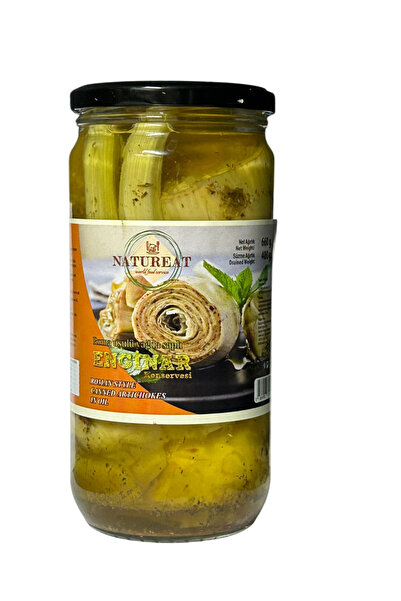 Natureat ROMA USULÜ YAĞDA SAPLI ENGİNAR KONSERVESİ 660 Gr