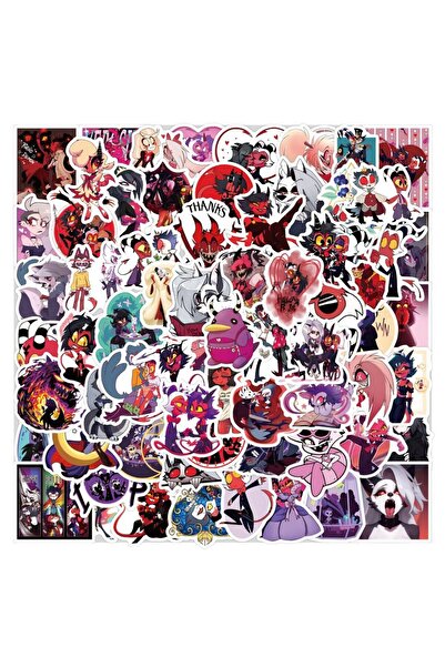 Choice ١٢٠ قطعة من ملصقات جرافيتي أنمي هيلوفا بوس للدراجات النارية، حقائب الس...