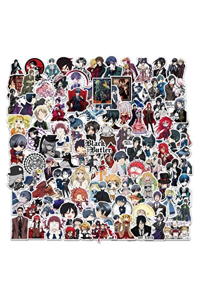 Choice ١٠٠ قطعة من ملصقات أنمي الخادم الأسود، ملصقات سيباستيان مايكليس، ملصقات ألعاب الأطفال، ملصقات لوح التزلج، ملصقات الكمبيوتر المحمول، ملصقات الصور