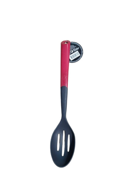 Koopman International perforated spoon, plastic, 31 cm, red