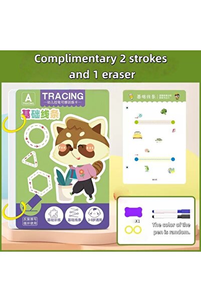 Choice مجموعة واحدة من كراسة تمارين قابلة لإعادة الاستخدام مكونة من 36 صفحة -...