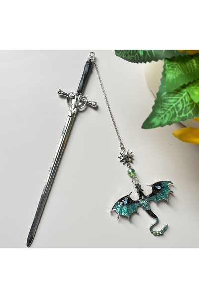 Choice فاصل كتاب خيالي على شكل سيف تنين، قطعة واحدة، Gs-Tls-8004، هدية مثالية...