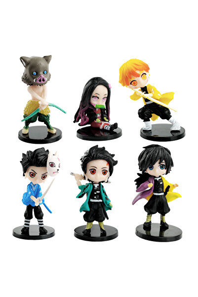 BANDAI 6 قطعة-A Q Posket أرقام شيطان القاتل تمثال صغير تانجيرو Nezuko Zenitsu...