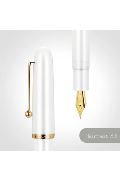 Choice قلم حبر جينهاو 9016/9013 أكريليك بني شفاف من سلسلة داداو، سن قلب F 901...