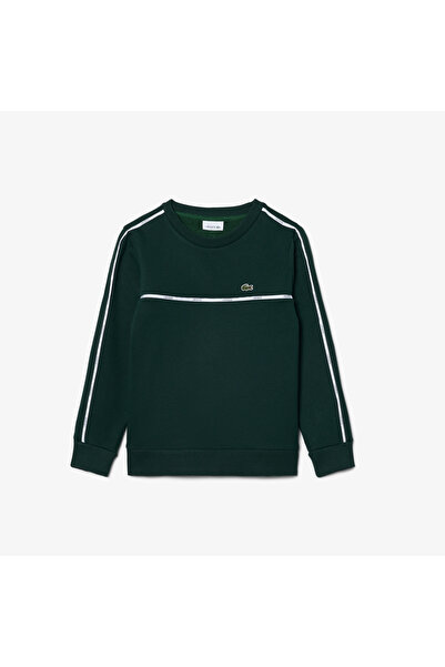 Lacoste Logo Stripe Fleece Sweatshirt - SJ0928-YZP