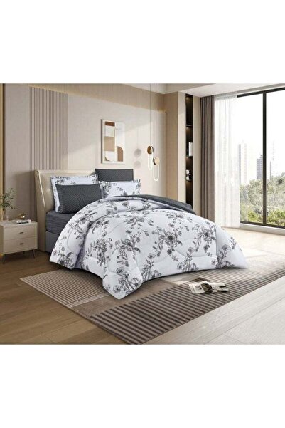 NOON Luxury Double Microfiber Bed Set 4 Pieces