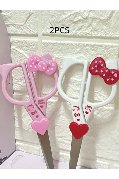 Choice3 Hello Kitty-2pcs 1/2pcs Hello Stainless KittyScissors, Cute Stationer...