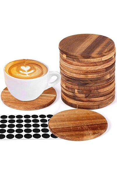 Choice 10-11 سم 7 مم، 12 قاعدة خشبية، قاعدة خشبية مستديرة من خشب الأكاسيا مقا...