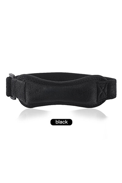 Choice دعامة ركبة سوداء من قطعة واحدة لدعم وتر الرضفة، قابلة للتعديل، لامتصاص...