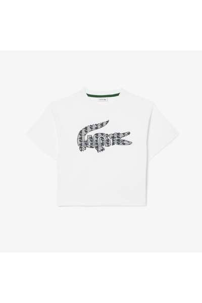 Lacoste Monogram Print Cotton T-shirt - TJ0991-00-001