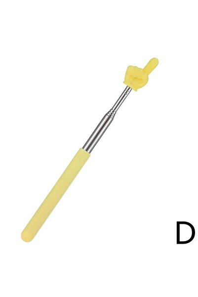 Choice Yellow Steel Teaching Pointer Telescopic Rod Finger Design Teaching St...