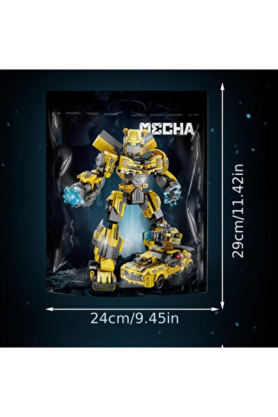 Choice لعبة بناء سيارة روبوت ميكانيكية 2 في 1 C5238، مفاصل متحركة، عجلات متحركة، لعبة أطفال