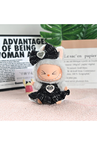 Choice طقم ملابس دمية أسود مكون من قطعتين، طقم واحد، مقاس 17 سم، لدمية لابوبو...