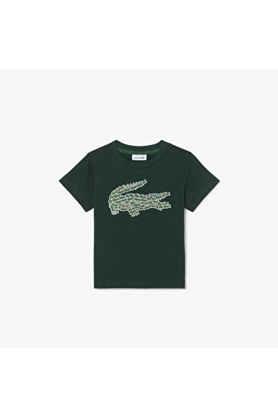 Lacoste تيشيرت قطني بنقشة جلد التمساح - TJ0842-00-YZP