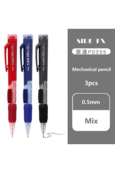 Choice 3pcs Mix 3pcs Japan Pentel Mechanical Pencils Side Press Lead PD255 0....