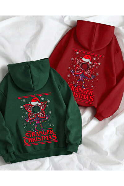 Touz Moda Merry Christmas Oversized Hooded Sweatshirt Hoodie