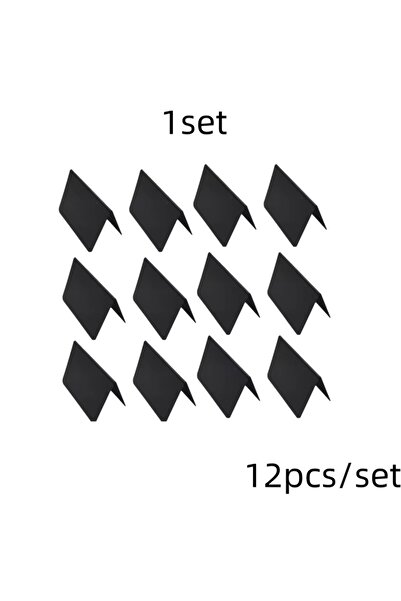 Choice 10x7.5cm Black-12pcs set 12 Pcs Pantry Labels Name Tags Chalkboard Labels Small Blackboard Sign Food