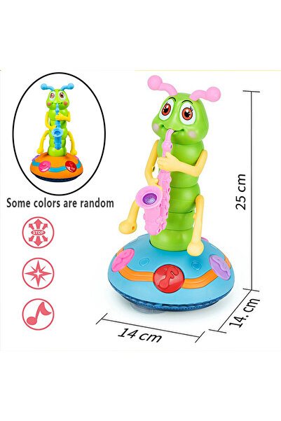 Choice YJ-3017 قطعة واحدة من ألعاب الأطفال الكهربائية على شكل دودة ساكسفون، د...