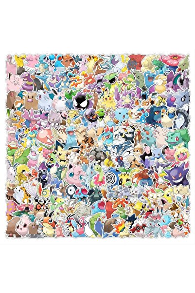 Choice ١٠٠ قطعة أو ٥٠/١٠٠ قطعة من ملصقات بوكيمون بيكاتشو كاواي للدراجات النار...