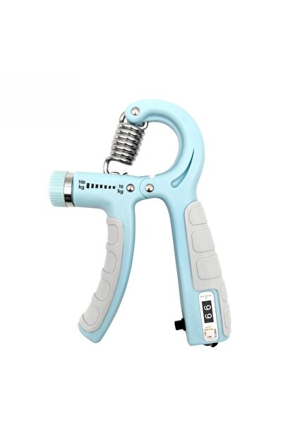 Choice جهاز تقوية قبضة اليد قابل للتعديل من 10 إلى 100 كجم، لون أزرق فاتح، مز...