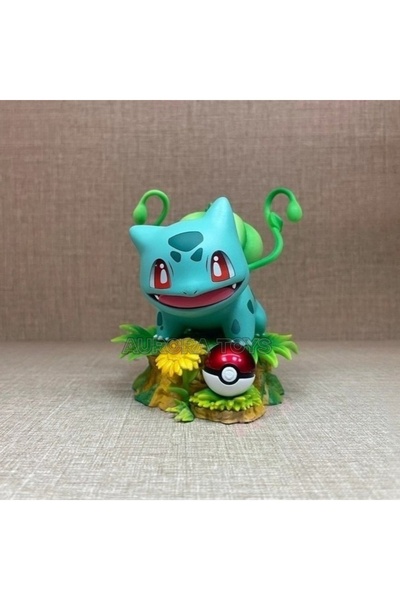BANDAI Bulbasaur 10cm/3.94in Anime Pokemon Figure Bulbasaur Action Figures Pv...