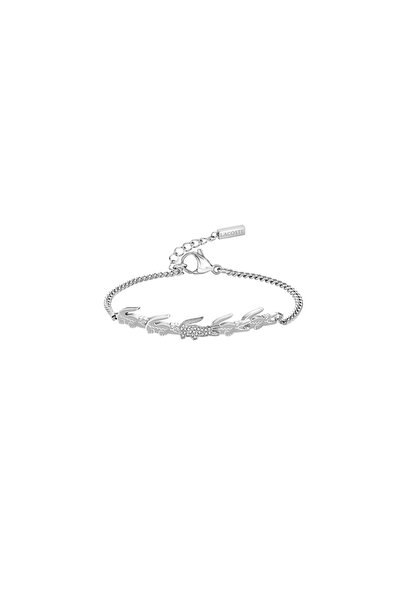 Lacoste Crocodile Womens Bracelet - 2040509-SIL