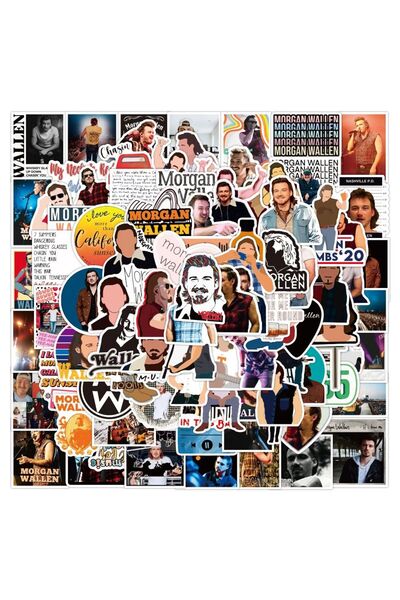Choice 100Pcs Morgan Wallen Stickers For Suitcase Skateboard Laptop Luggage Fridge Phone Car Styling Sti...