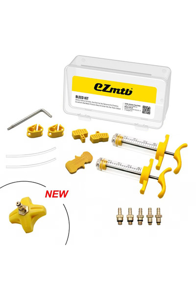 Choice طقم تنظيف مكابح قرصية هيدروليكية مطور للدراجات الهوائية، متوافق مع نظا...