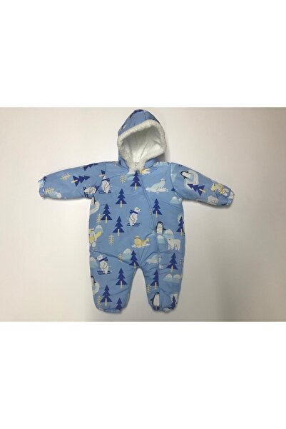 Baby Slon Kids Clup Kışlık welsoft astarlı penguen desenli su ve rüzgar geçir...