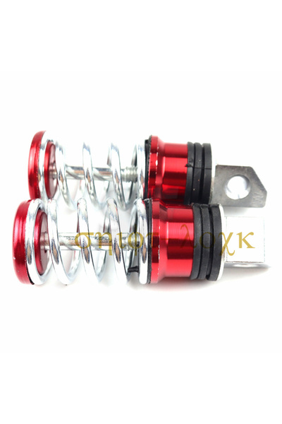 Choice red Motorcycle pedal electric vehicle aluminum alloy foot pad rear foot rest rear seat spring foot r