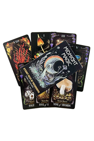 Choice مجموعة أوراق التارو "ميدنايت ماجيك" (507 ورقة) - مجموعة أوراق الفطر - ...